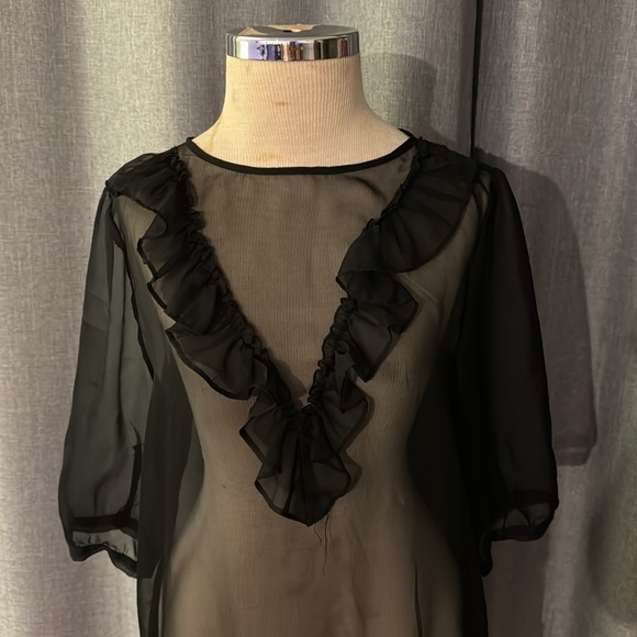 HM DIVIDED sheer dress - Picture 2 of 4